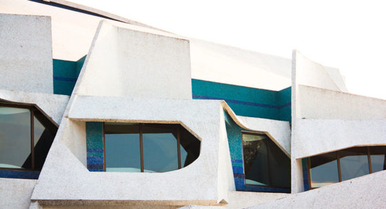 concrete building with pretty angles