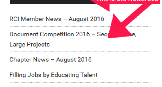 This is the RCI NewsFeed