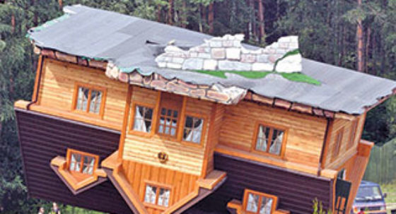 upside down house